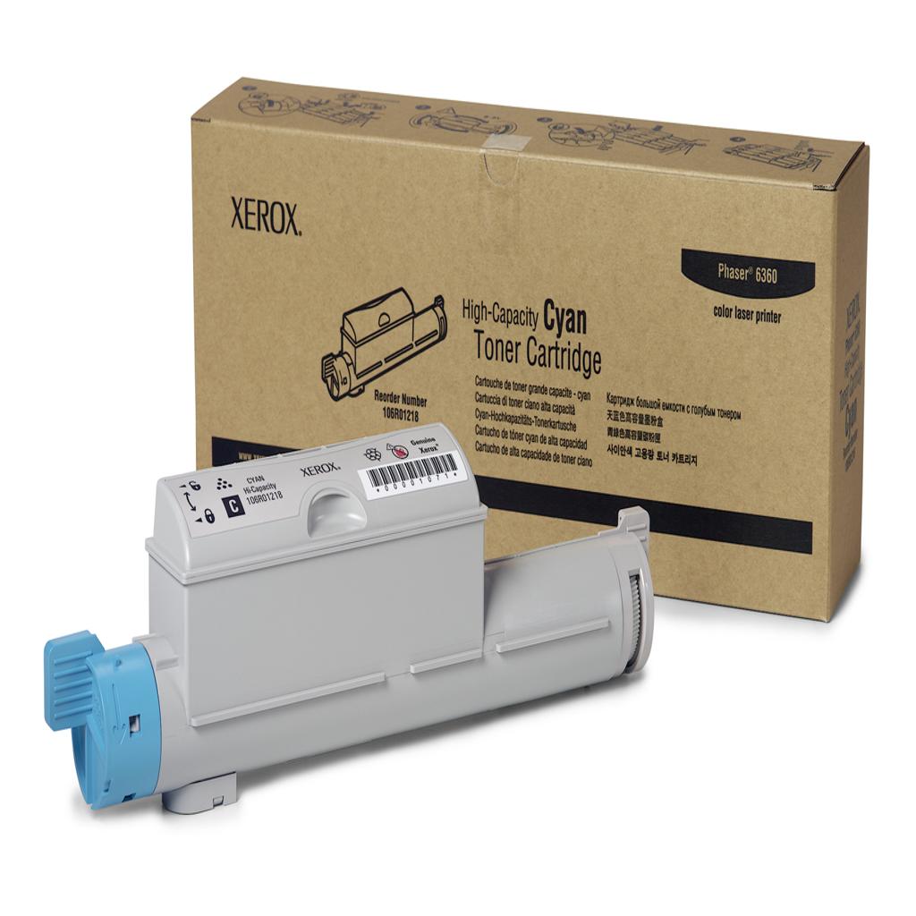 XEROX Toner TEKTRONIX Phaser 6360 Cian Alta Capacidad