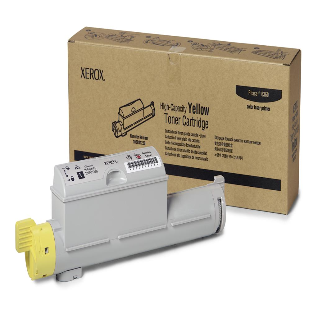 [23698] [106R01220] XEROX Toner TEKTRONIX Phaser 6360 Amarillo  Alta Capacidad