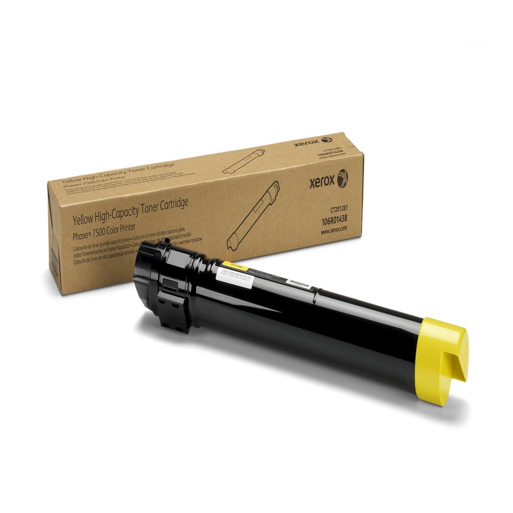 XEROX TEKTRONIX Phaser 7500 Toner Amarillo Alta