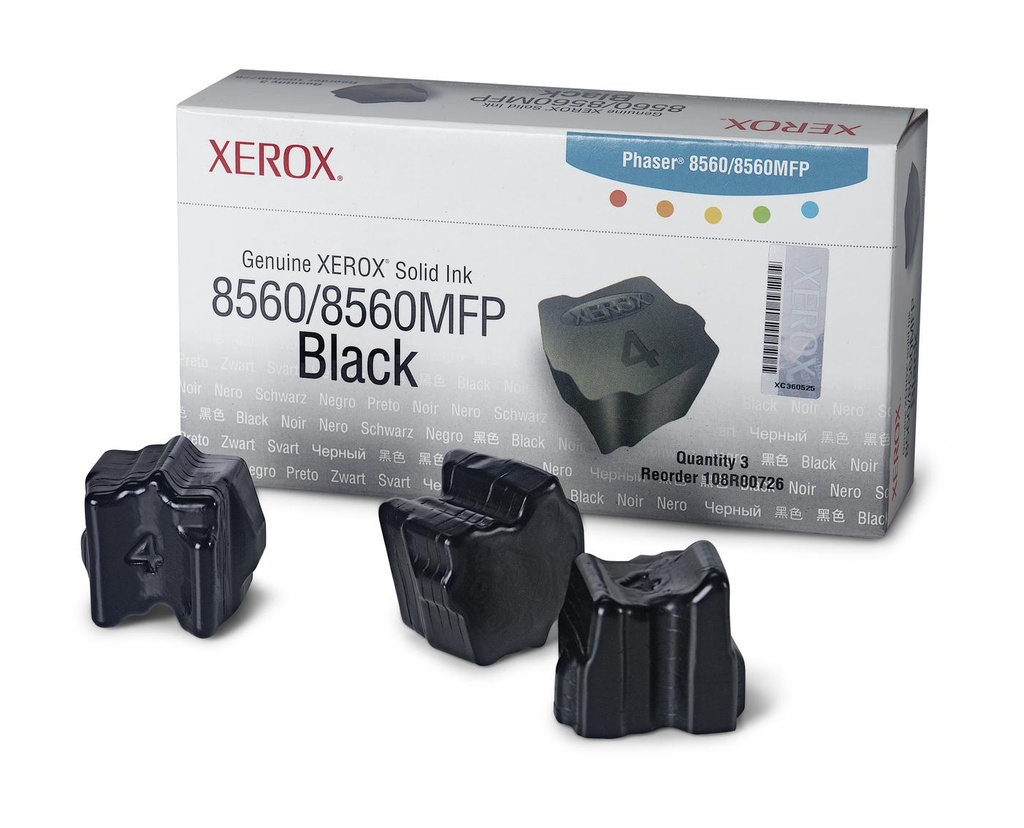 [24984] [108R00726] XEROX Toner TEKTRONIX Phaser 85603 barras Cartucho tinta solida Negra