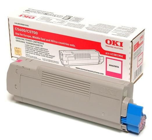 [8767] [43381906] OKI C-5600/5700 Toner Magenta-Desc