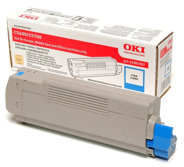 [8768] [43381907] OKI C-5600/5700 Toner Cian-Desc