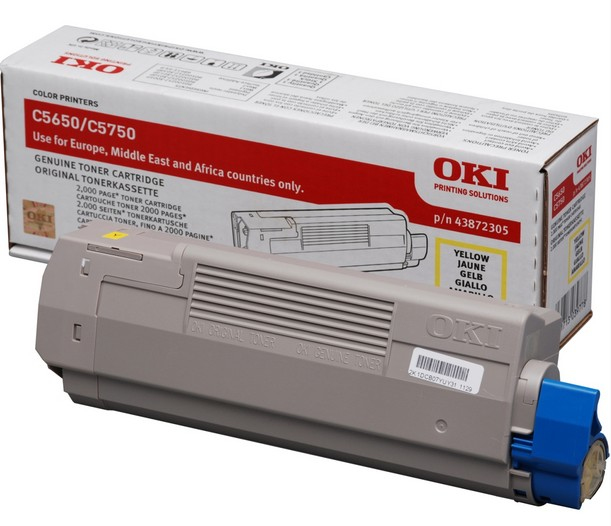 [11865] [43872305] OKI C5650/C5750 Toner Amarillo 2k
