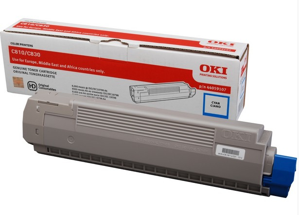 [12535] [44059107] OKI C810/C830/ Toner Cian 8k