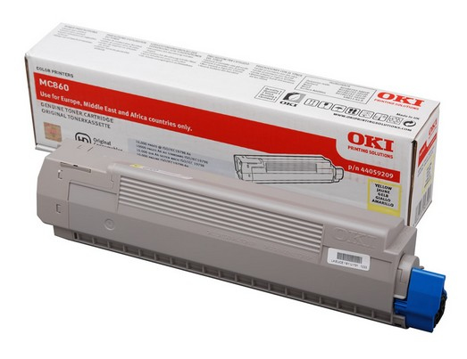 OKI MC860 MFP Toner Amarillo 10K