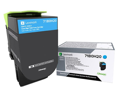 [35351] [71B0H20] Lexmark CS/CX 417 Cartucho de toner cian Alto Rendimiento