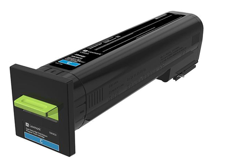 Lexmark CS820 Cartucho de toner cian rendimiento extra alto Retornable