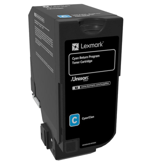 Lexmark CS720, CS725, CX725 Cartucho de toner cian Retornable
