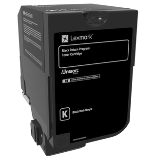 Lexmark CS720, CS725, CX725 Cartucho de toner negro Retornable