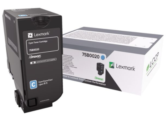 Lexmark CS/CX 727, CS728 Cartucho de toner cian