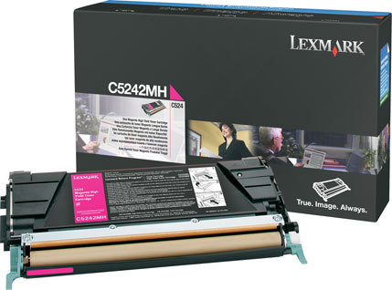 Lexmark C524, C532, C534 Cartucho toner magenta Alto Rendimiento (5K)