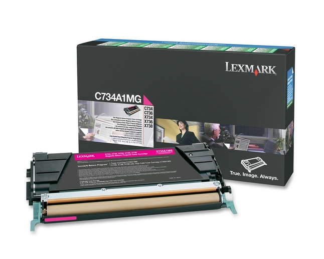 [12796] [C734A1MG] LEXMARK C-734/736, X-734/736/738 Toner Magenta Retornable