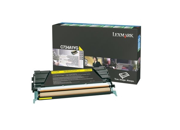 LEXMARK C-734/736, X-734/736/738 Toner Amarillo Retornable