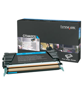 [35609] [C734A2CG] Lexmark C73x, X73x Cartucho de toner cian (6K)