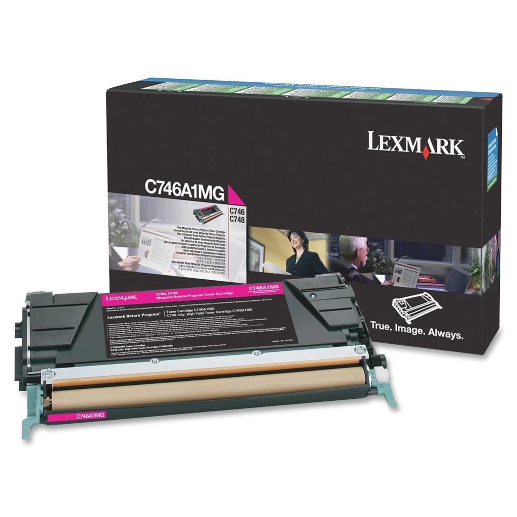 [18046] [C746A1MG] LEXMARK  746DN/746DTN/746N/748DE/748DTE/748E Cartucho de toner Magenta Retornable