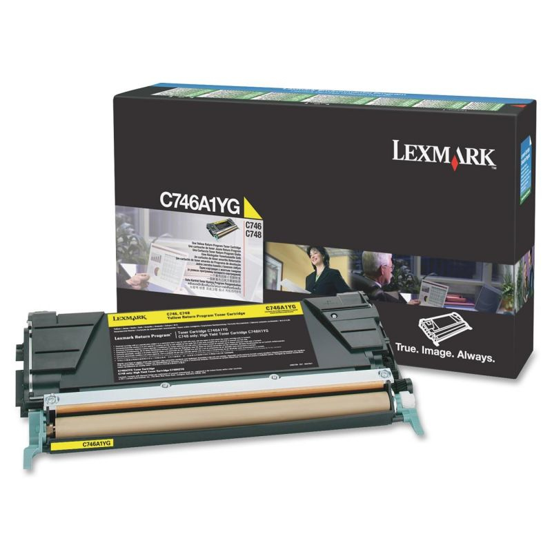 [18045] [C746A1YG] LEXMARK  C746, C748 Cartucho de toner amarillo Retornable