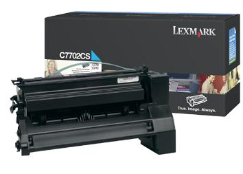 [35629] [C7702CS] Lexmark C77x Cartucho impresion cian (6K)
