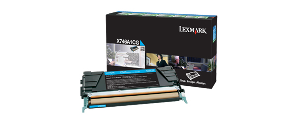 [30354] [X746A1CG] LEXMARK X-746/748 Toner Cian Retornable