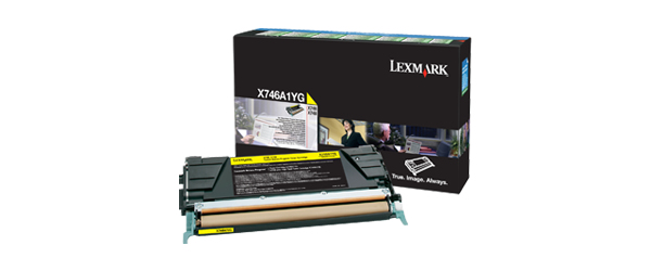[30357] [X746A1YG] LEXMARK X-746/748 Toner Amarillo Retornable
