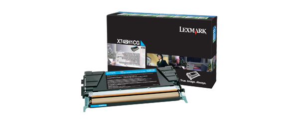 [35706] [X748H1CG] Lexmark X748 Cartucho de toner cian Alto Rendimiento Retornable