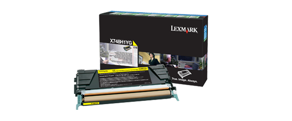 Lexmark X748 Cartucho de toner amarillo Alto Rendimiento Retornable