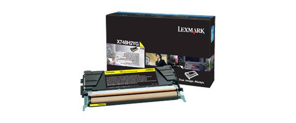 [35711] [X748H2YG] Lexmark X748 Cartucho de toner amarillo Alto Rendimiento