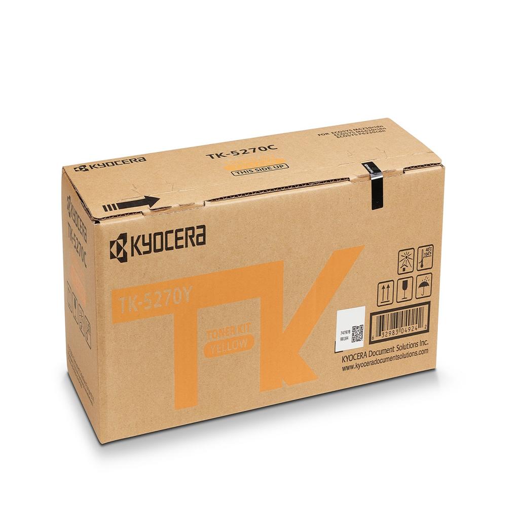 [34863] [1T02TVANL0] KYOCERA   TK5270Y TONER AMARILLO PARA ECOSYS M6230/6630cidn 6000 pag