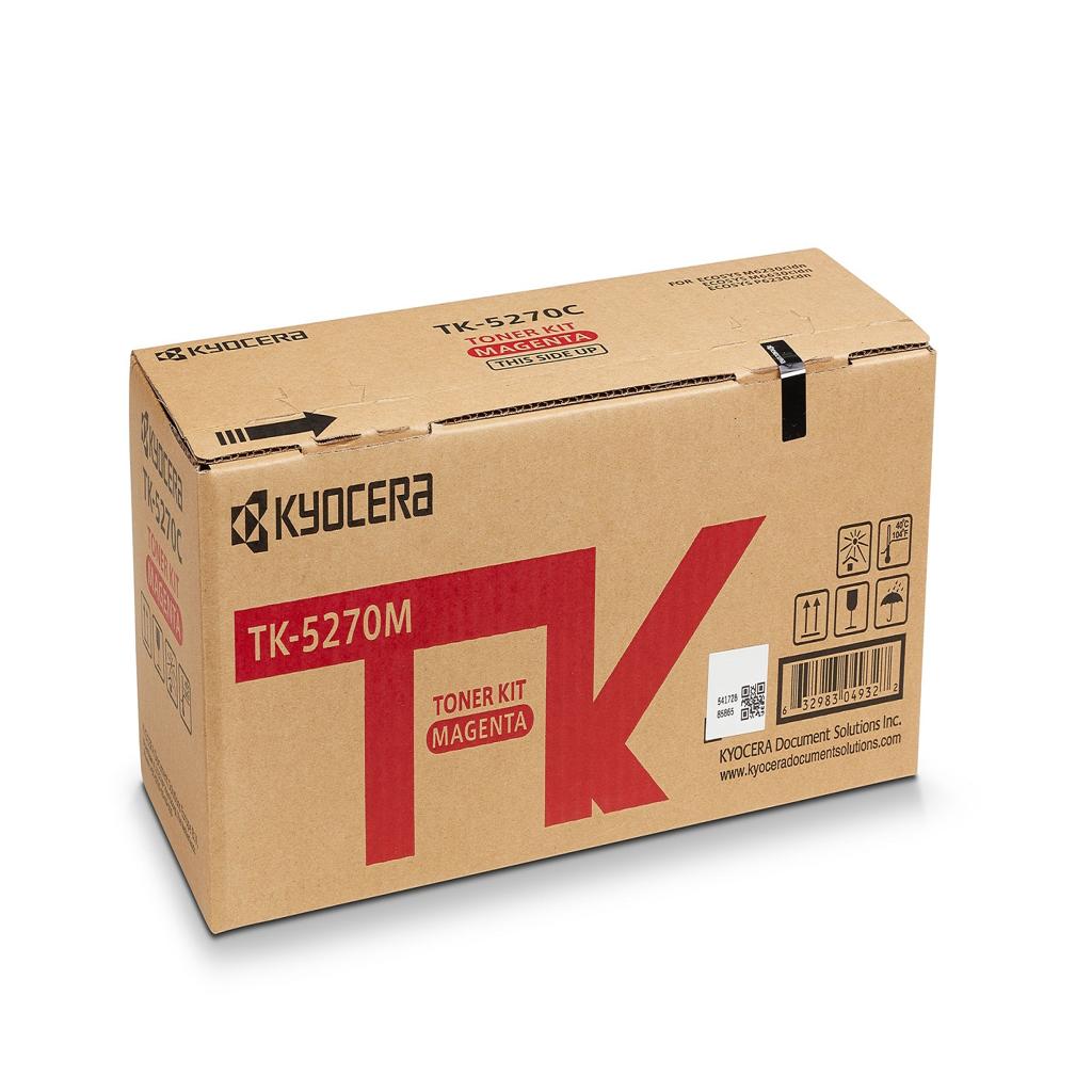 KYOCERA TK5270M TONER MAGENTA PARA ECOSYS M6230/6630cidn 6000 pag