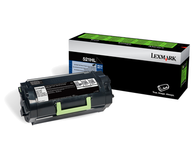 Lexmark 522HL Cartucho de toner de rendimiento alto del Programa de devolucion para etiquetas