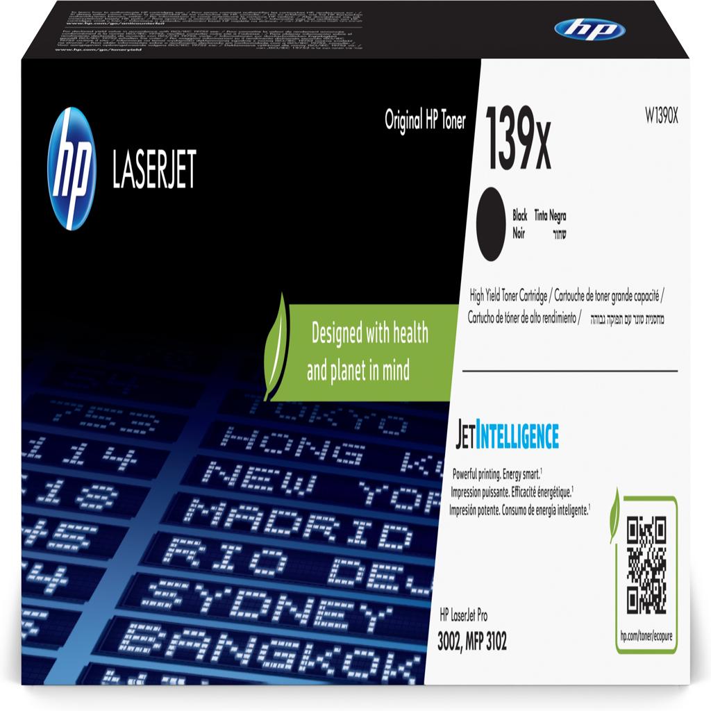 [47536] [W1390X] HP Toner 139X Negro para laserJet Pro 3001/3002