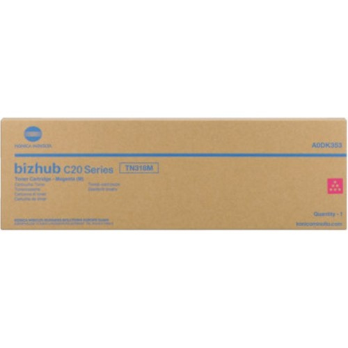 [13532] [A0DK353] KONICA MINOLTA BIZHUB C20P Toner Magenta TN318M