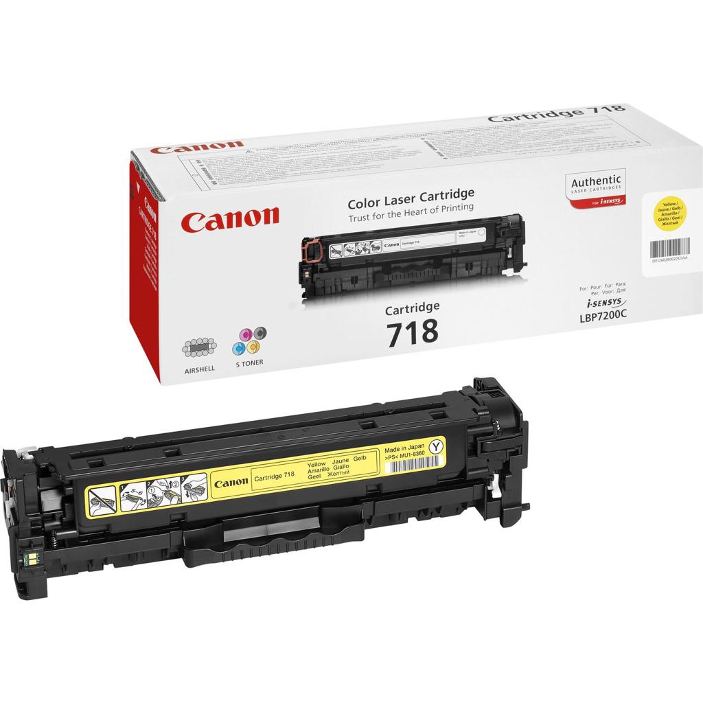[37021] [2659B002] Canon LBP-7200CDN SERIE MF83XX Toner amarillo 718Y 2.900 paginas