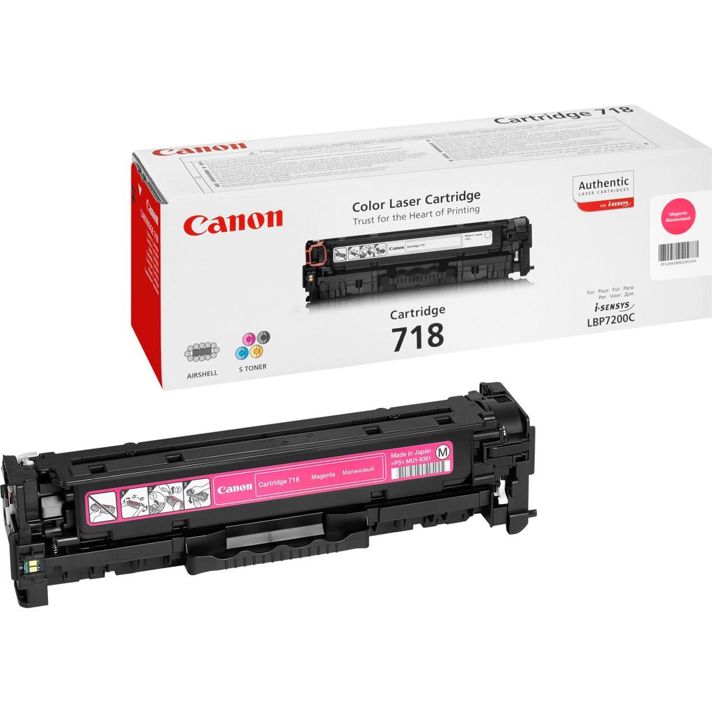 [45202] [2660B002] Canon LBP/7200CDN SERIE MF8300 Toner Magenta 718M, 2.900 PaGINAS