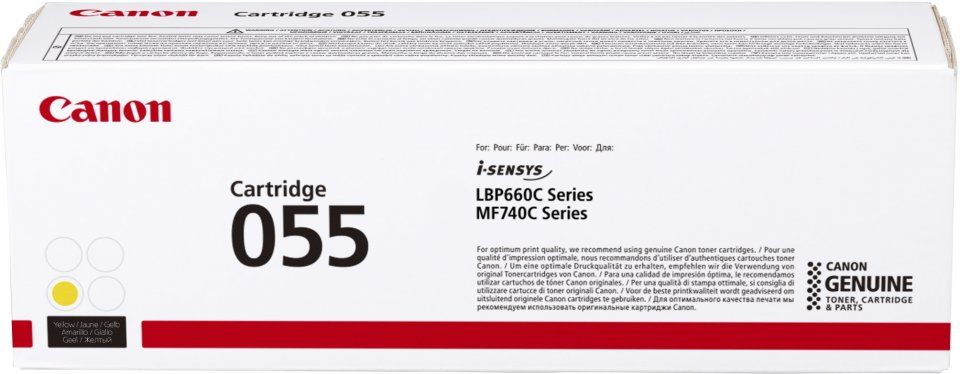 [47692] [3013C002] CANON Toner 055 Y LBP660 amarillo 2.100p