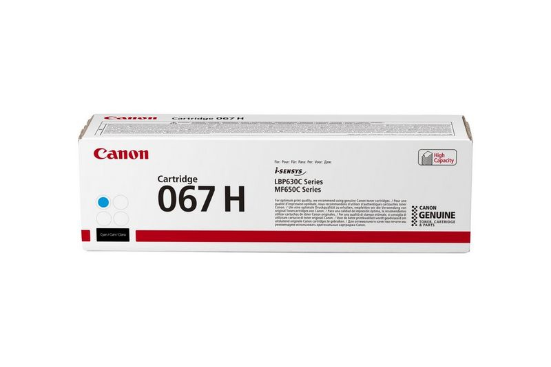 CANON Toner 067H cyan, i-SENSYS LBP631 LBP633 MF651 MF655 MF657 2.350p.