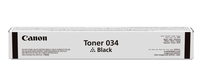 [36780] [9454B001] CANON Toner 034BK: I-Sensys MF810 ImR C1200 negro C1120 series