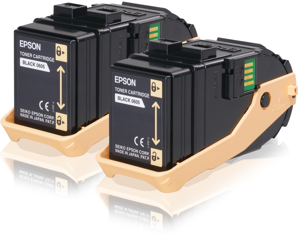 [15369] [C13S050609] Epson Aculaser C9300 Toner Negro (Pack 2)