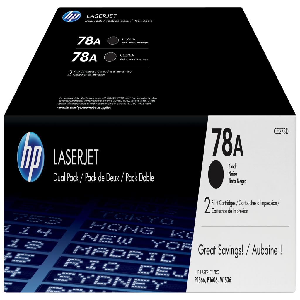 [15031] [CE278AD] HP Laserjet P1566 Toner Negro nº78A (Pack 2)