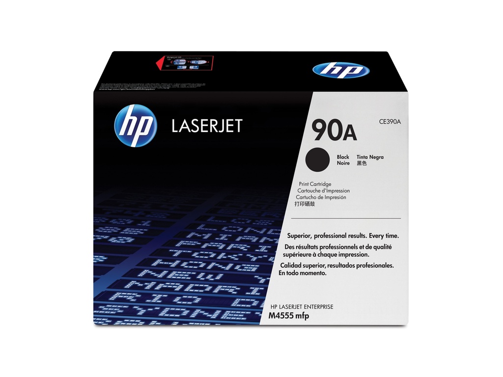 [13669] [CE390A] HP Laserjet M4555mfp Toner Negro 90A