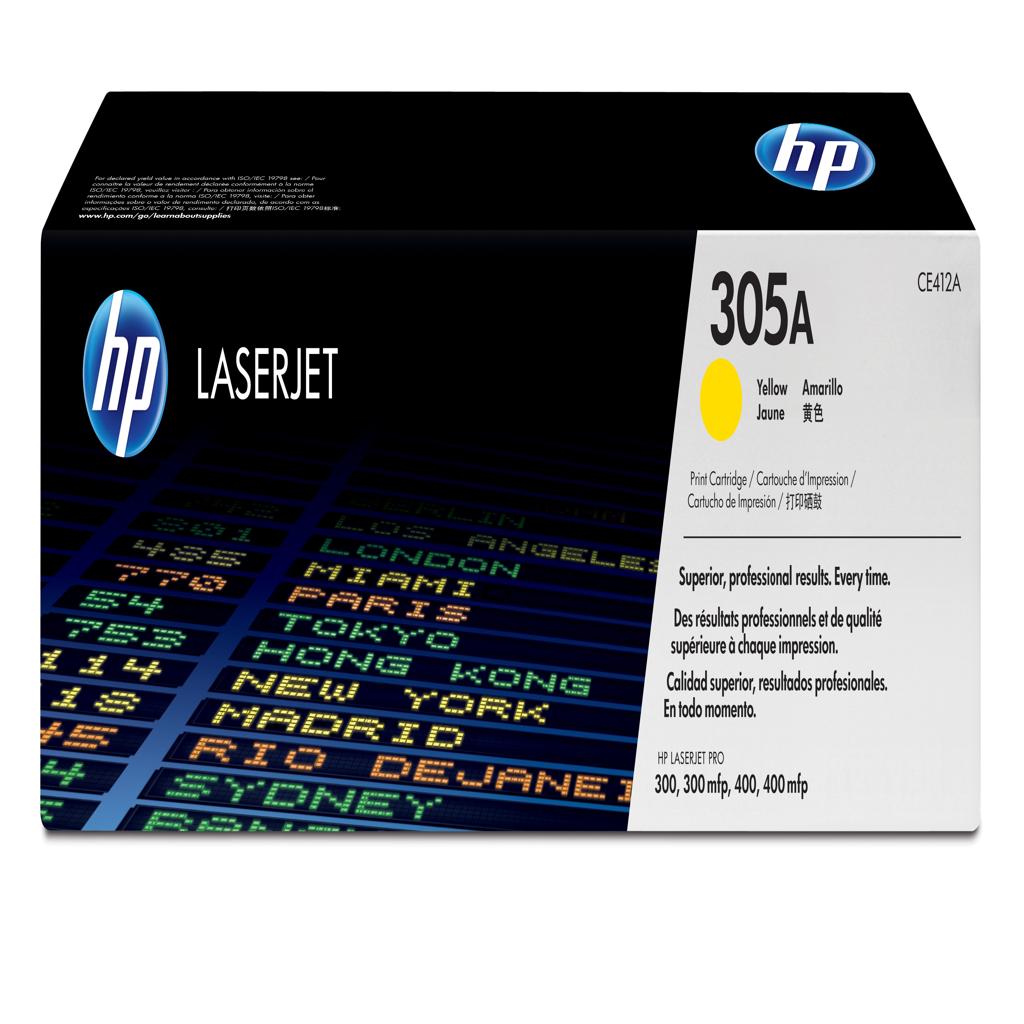 HP Color Laserjet Pro 300/400 Toner Amarillo 305A
