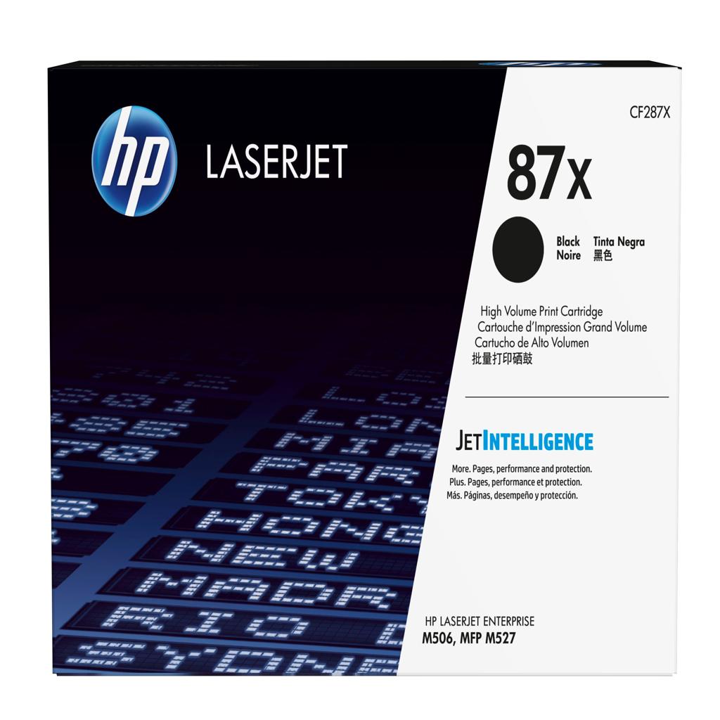 [31370] [CF287X] HP Toner Toner LaserJet Enterprise M506dn/M527 Negro  87X Alta capacidad 18.000 paginas