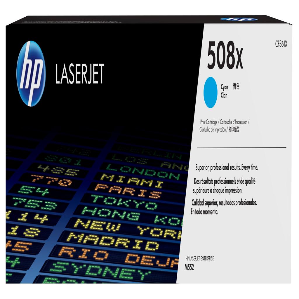 [30427] [CF361X] HP Laserjet M553/M577 Toner 508X Cian Alta 9.500 paginas alta capacidad