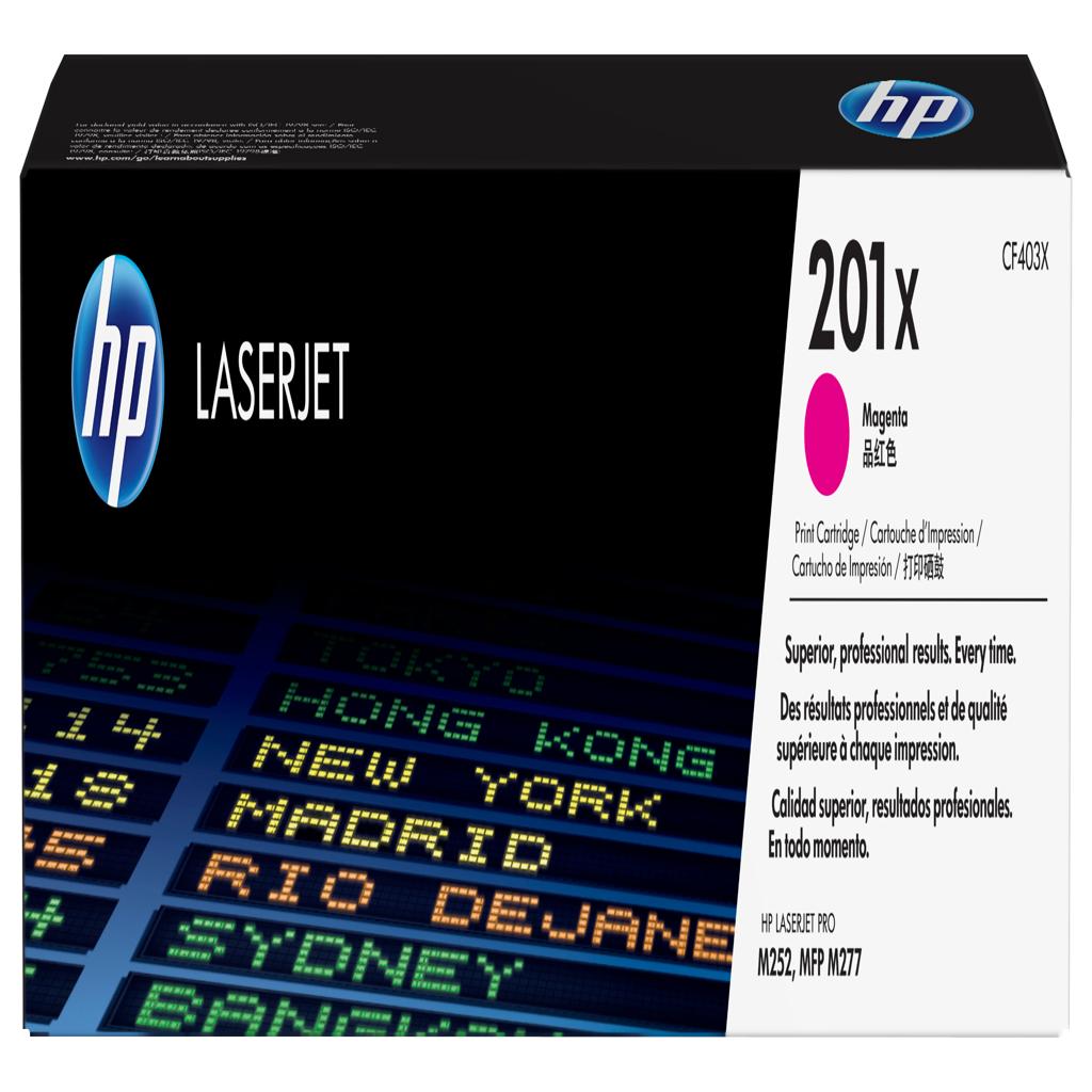 [30405] [CF403X] HP Laserjet Pro M252,M277 201X Toner Magenta Alta 2.300 pag