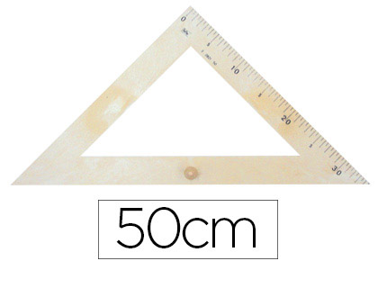 [76232] Escuadra para encerado faibo plastico imitacion madera 50 cm