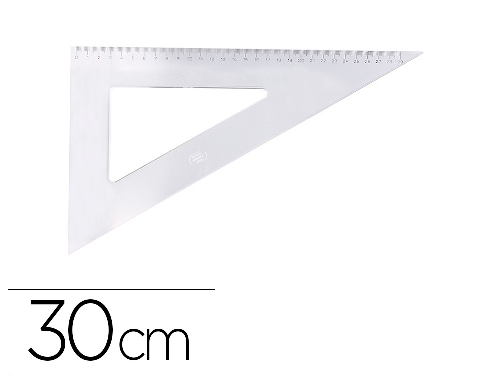 [11988] Cartabon logarex 30 cm plastico cristal