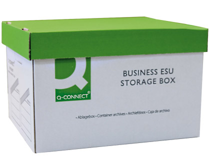 [77400] Cajon q-connect carton para 3 cajas archivo definitivo a4 lomo 100 mm montaje automaticomedidas interior 327x387x250mm