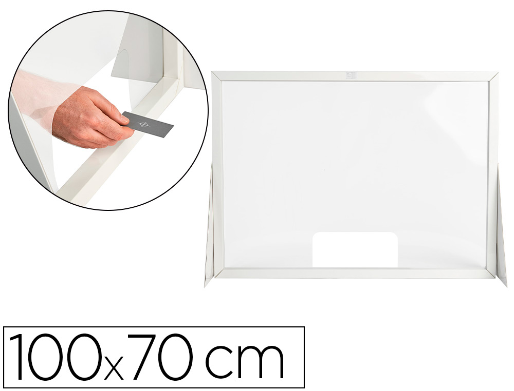 [159783] Pantalla de proteccion q-connect carton formato horizontal 100x70 cm