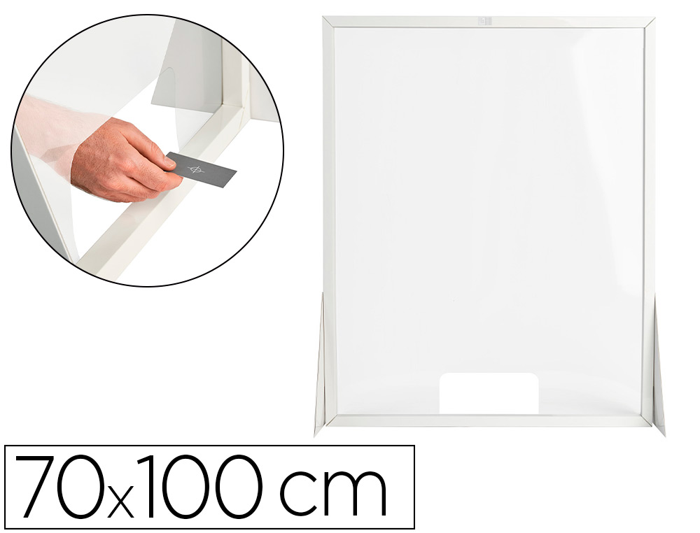 [159782] Pantalla de proteccion q-connect carton formato vertical 70x100 cm