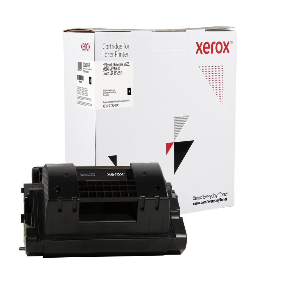 [40697] [006R03649] XEROX Everyday Toner para HP LJM605 (CF281X) 81X Negro. CRG-039H