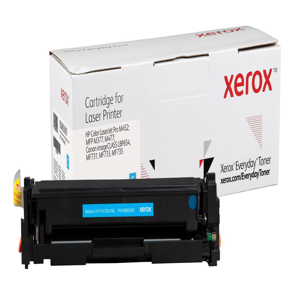 XEROX Everyday Toner para HP 410A Color LaserJet Pro M452. MFP M377(CF411A CRG046C) Cian